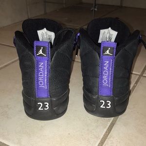 Dark Concord jordan 12’s (GS) size 3.5 in boys